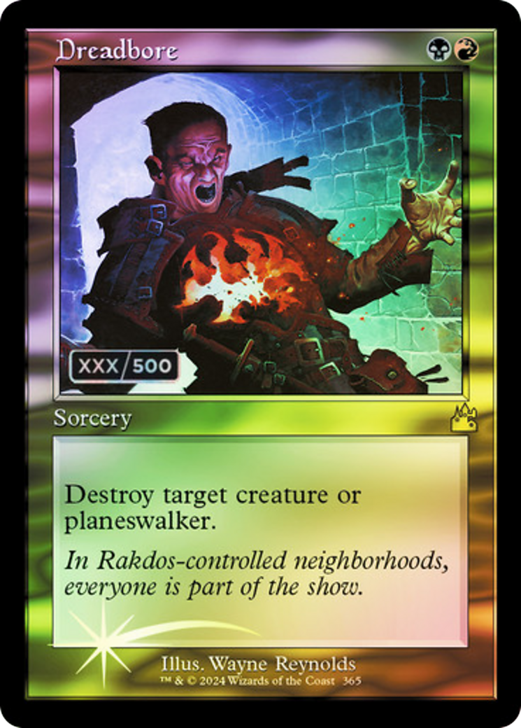 Dreadbore (Retro Frame) (Serial Numbered) (365) [Ravnica Remastered] foil - Deck Out Gaming