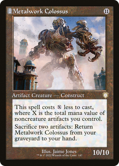 Metalwork Colossus (Retro Frame) (147) [Commander: The Brothers' War] - Deck Out Gaming