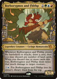 Borborygmos and Fblthp (Showcase) (303) [March of the Machine] - Deck Out Gaming