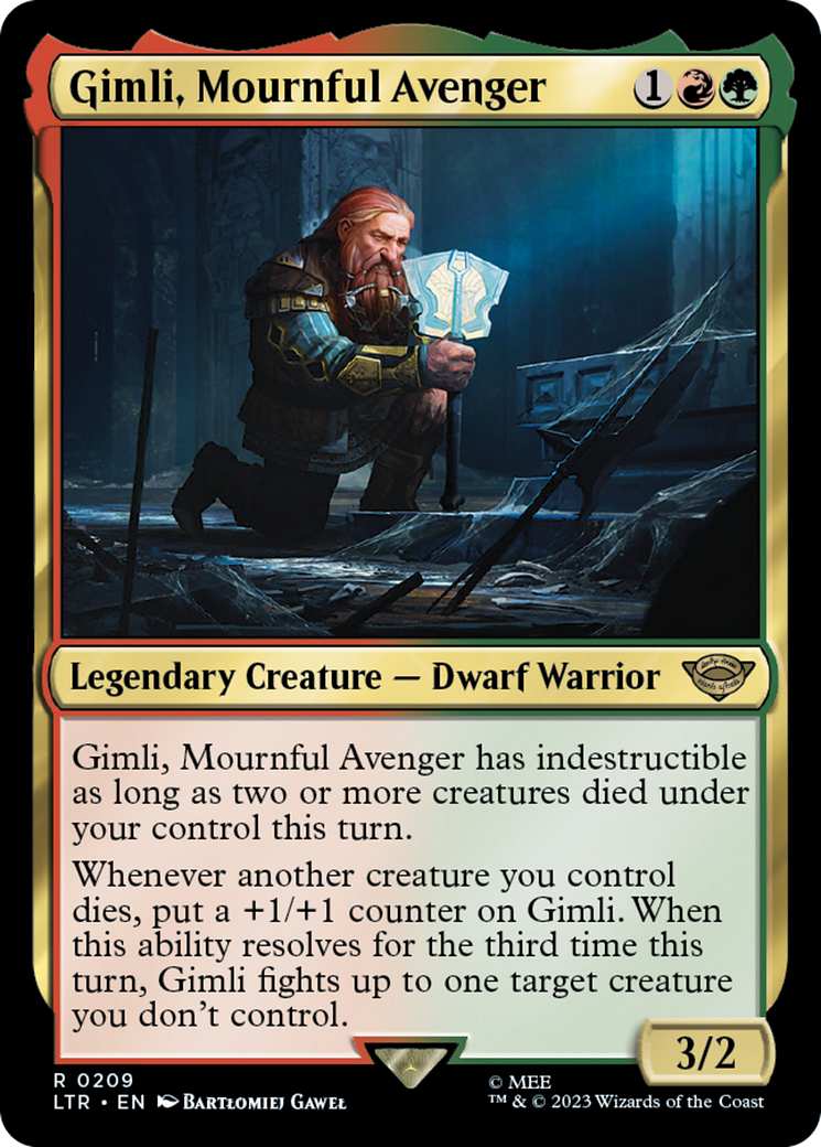 Gimli, Mournful Avenger (209) [The Lord of the Rings: Tales of Middle-earth] - Deck Out Gaming