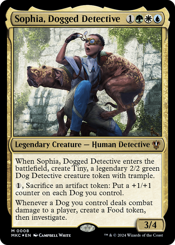 Sophia, Dogged Detective (8) [Murders at Karlov Manor Commander] foil - Deck Out Gaming