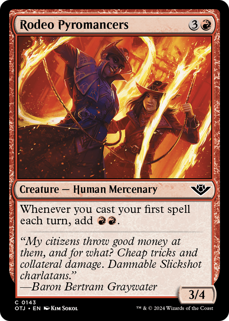 Rodeo Pyromancers (143) [Outlaws of Thunder Junction] foil - Deck Out Gaming