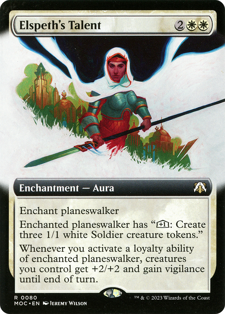 Elspeth's Talent (Extended Art) (80) [March of the Machine Commander] foil - Deck Out Gaming