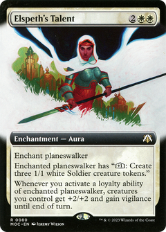 Elspeth's Talent (Extended Art) (80) [March of the Machine Commander] - Deck Out Gaming