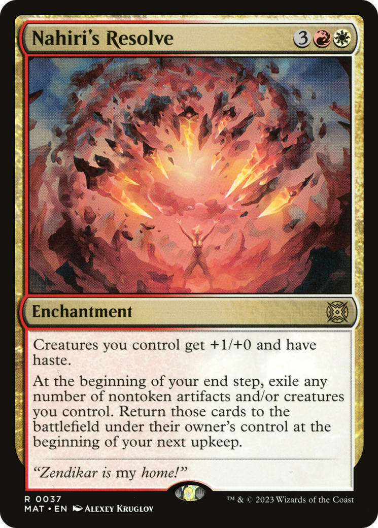 Nahiri's Resolve (37) [March of the Machine: The Aftermath] foil - Deck Out Gaming