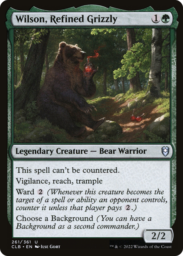 Wilson, Refined Grizzly (261) [Commander Legends: Battle for Baldur's Gate] - Deck Out Gaming