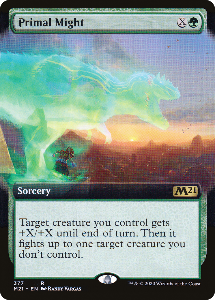 Primal Might (Extended Art) (377) [Core Set 2021] - Deck Out Gaming