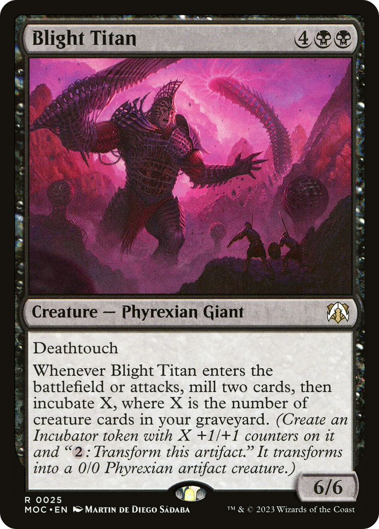 Blight Titan (25) [March of the Machine Commander] - Deck Out Gaming