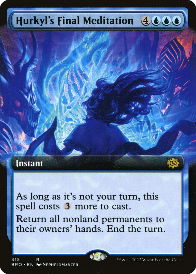 Hurkyl's Final Meditation (Extended Art) (315) [The Brothers' War] - Deck Out Gaming