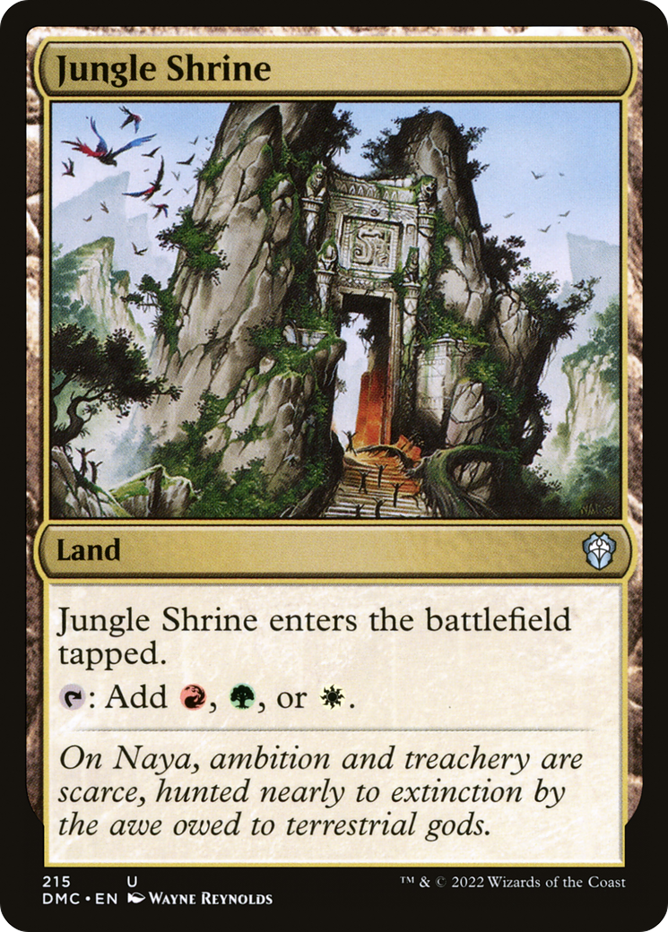 Jungle Shrine (215) [Dominaria United Commander] - Deck Out Gaming