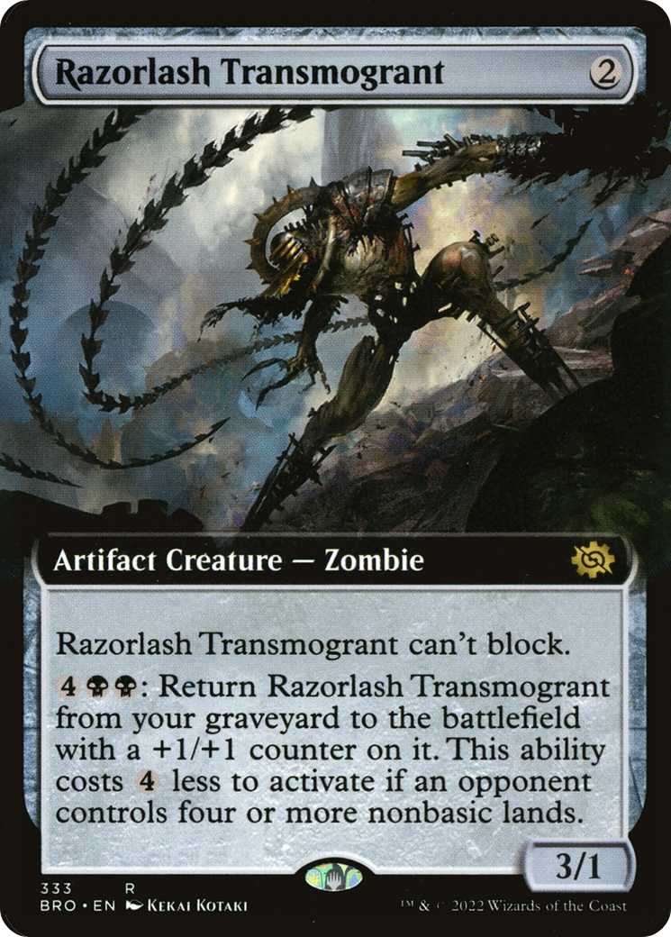 Razorlash Transmogrant (Extended Art) (333) [The Brothers' War] - Deck Out Gaming