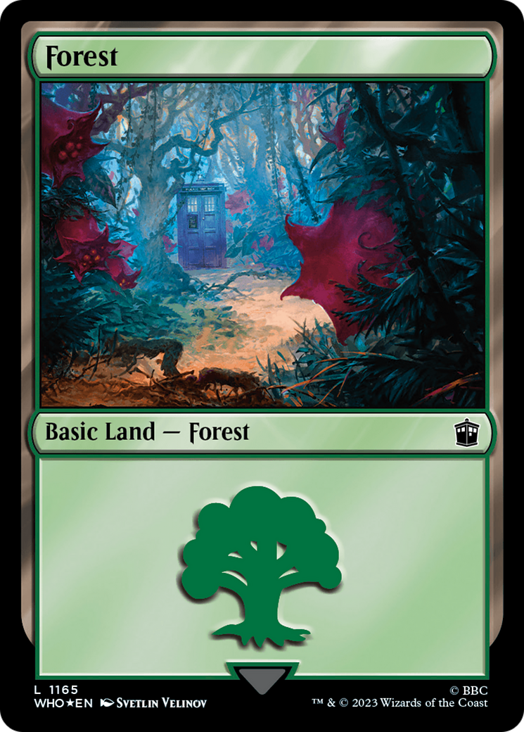 Forest (1165) (Surge Foil) (1165) [Doctor Who] foil - Deck Out Gaming