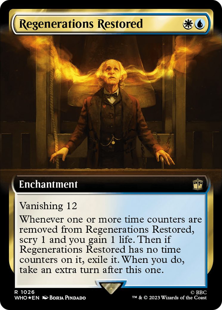 Regenerations Restored (Extended Art) (Surge Foil) (1026) [Doctor Who] foil - Deck Out Gaming