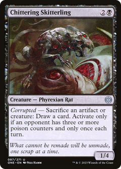 Chittering Skitterling (87) [Phyrexia: All Will Be One] foil - Deck Out Gaming