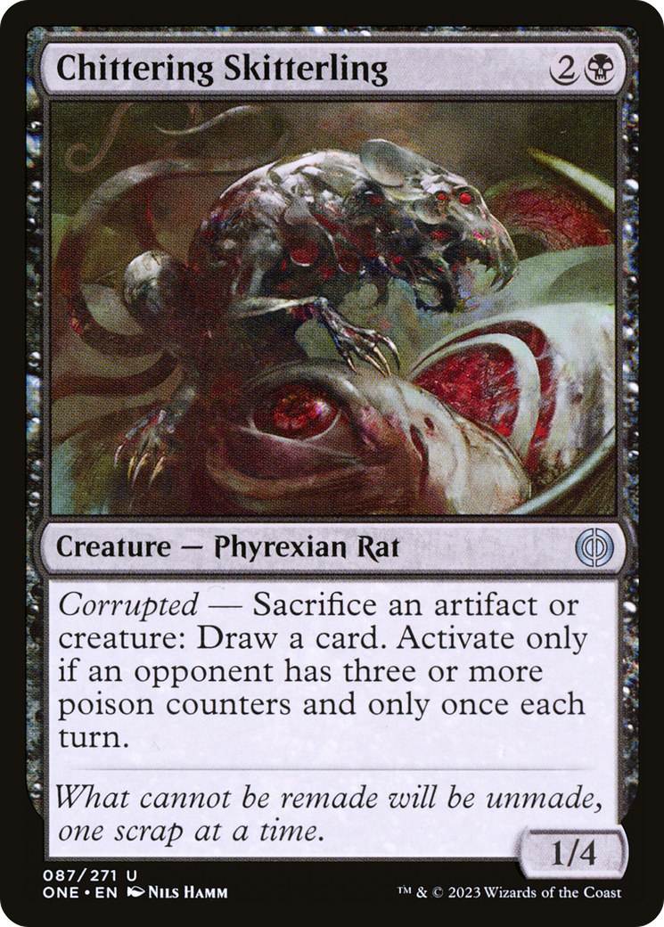 Chittering Skitterling (87) [Phyrexia: All Will Be One] foil - Deck Out Gaming