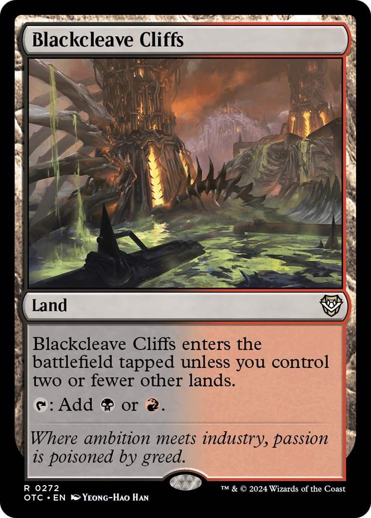 Blackcleave Cliffs (272) [Outlaws of Thunder Junction Commander] - Deck Out Gaming