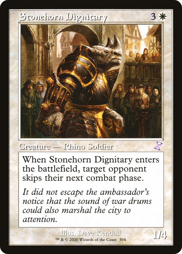 Stonehorn Dignitary (304) [Time Spiral Remastered] foil - Deck Out Gaming