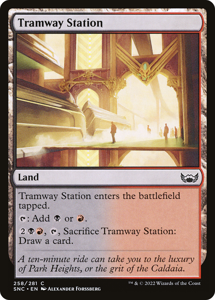 Tramway Station (258) [Streets of New Capenna] foil - Deck Out Gaming