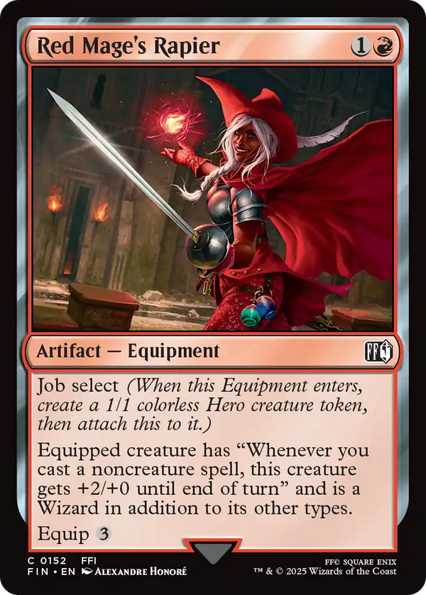 Red Mage's Rapier (152) [FINAL FANTASY] foil - Deck Out Gaming