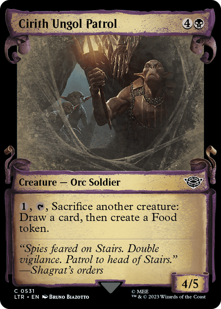Cirith Ungol Patrol (Showcase Scrolls) (531) [The Lord of the Rings: Tales of Middle-earth] foil - Deck Out Gaming