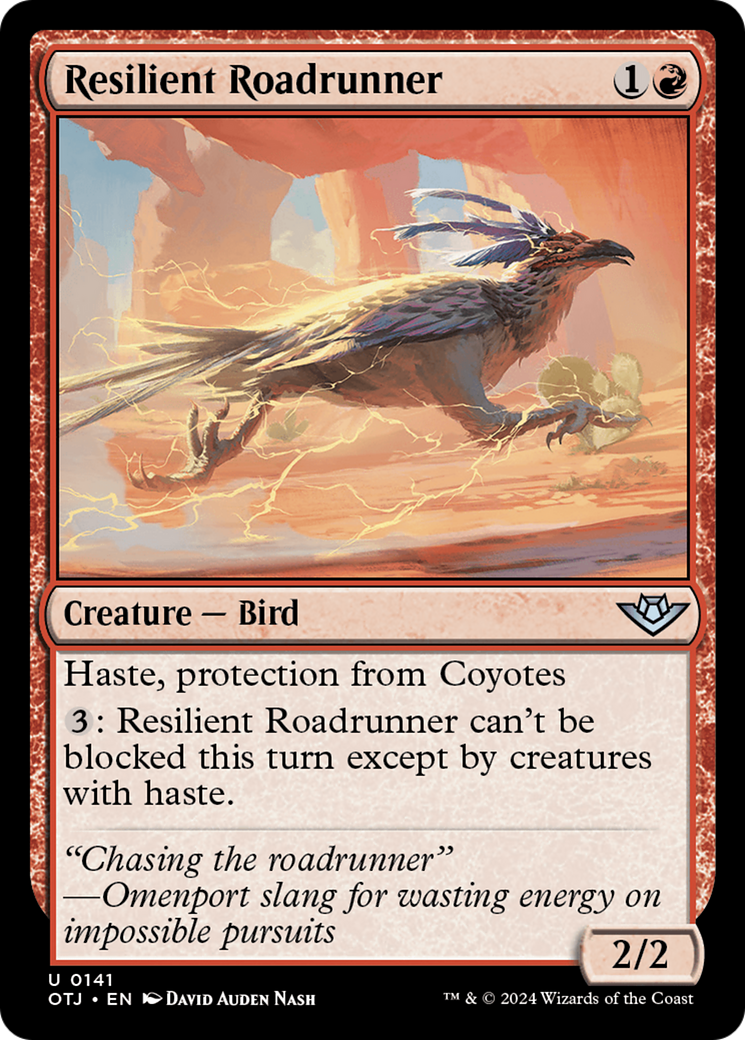 Resilient Roadrunner (141) [Outlaws of Thunder Junction] foil - Deck Out Gaming