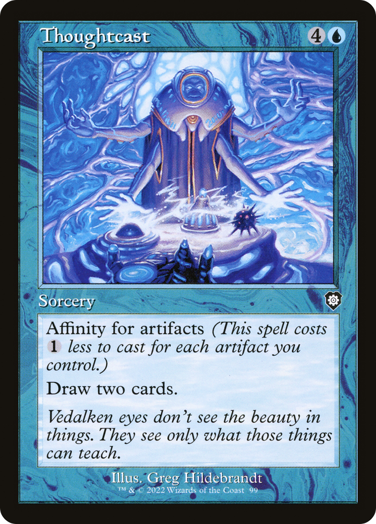 Thoughtcast (Retro Frame) (99) [The Brothers' War Commander] - Deck Out Gaming