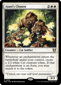 Ajani's Chosen (59) [Wilds of Eldraine Commander] - Deck Out Gaming