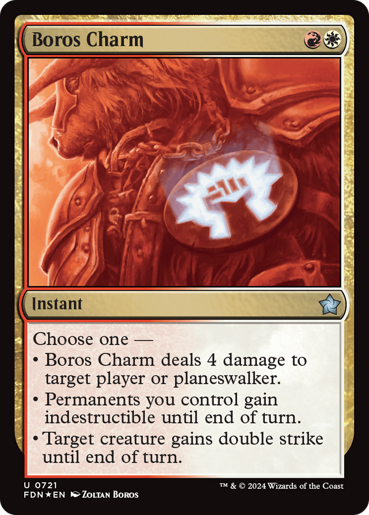 Boros Charm (721) [Foundations] foil - Deck Out Gaming