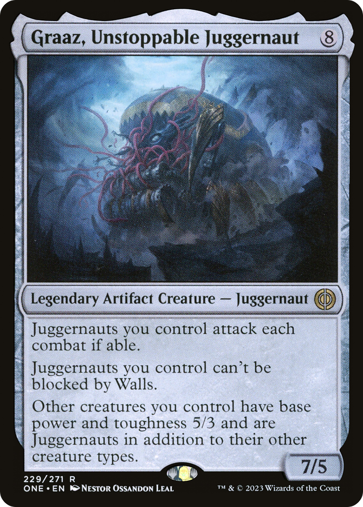 Graaz, Unstoppable Juggernaut (229) [Phyrexia: All Will Be One] foil - Deck Out Gaming