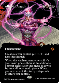 All-Out Assault (Borderless) (352) [Tarkir: Dragonstorm] - Deck Out Gaming