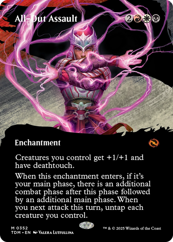 All-Out Assault (Borderless) (352) [Tarkir: Dragonstorm] - Deck Out Gaming