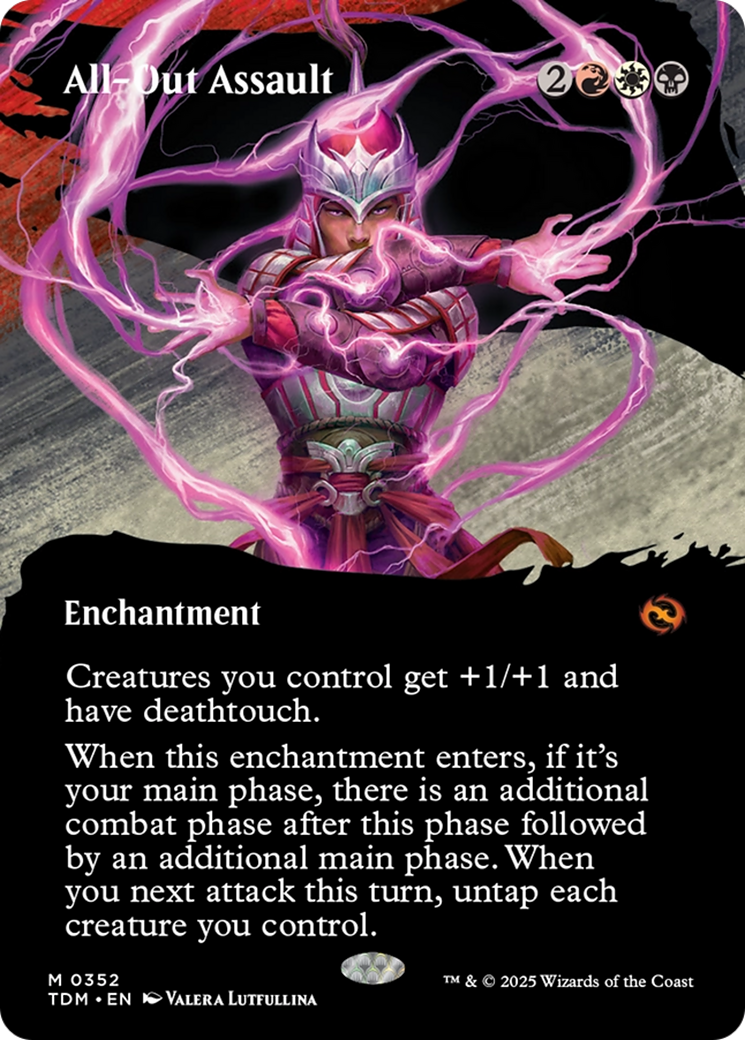 All-Out Assault (Borderless) (352) [Tarkir: Dragonstorm] - Deck Out Gaming