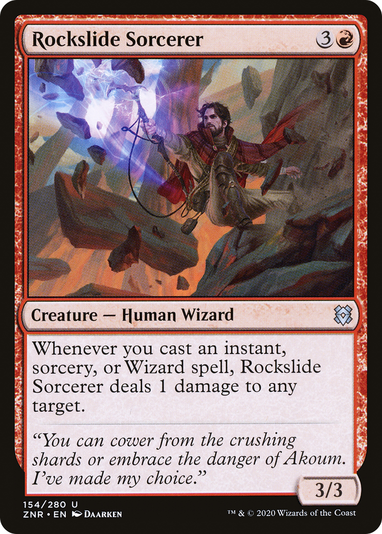 Rockslide Sorcerer (154) [Zendikar Rising] foil - Deck Out Gaming