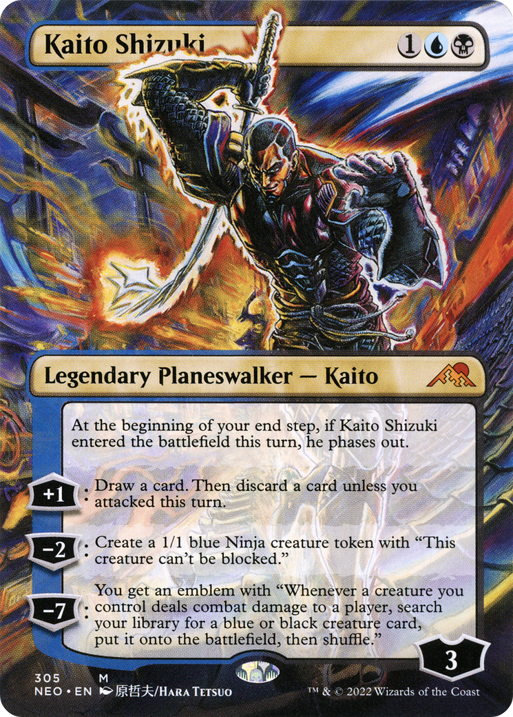 Kaito Shizuki (Borderless) (305) [Kamigawa: Neon Dynasty] - Deck Out Gaming