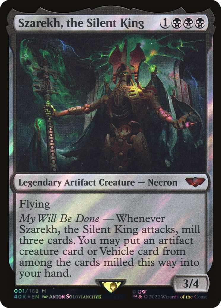 Szarekh, the Silent King (Surge Foil) (1) [Warhammer 40,000 Commander] foil - Deck Out Gaming