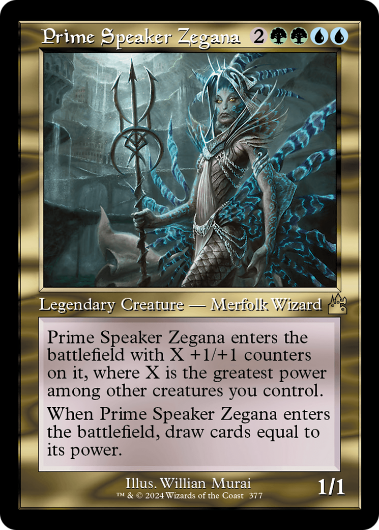 Prime Speaker Zegana (Retro Frame) (377) [Ravnica Remastered] - Deck Out Gaming