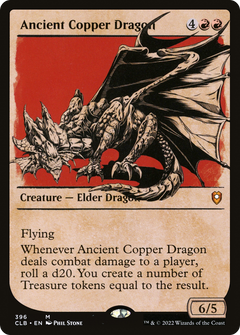 Ancient Copper Dragon (Showcase) (396) [Commander Legends: Battle for Baldur's Gate] foil - Deck Out Gaming