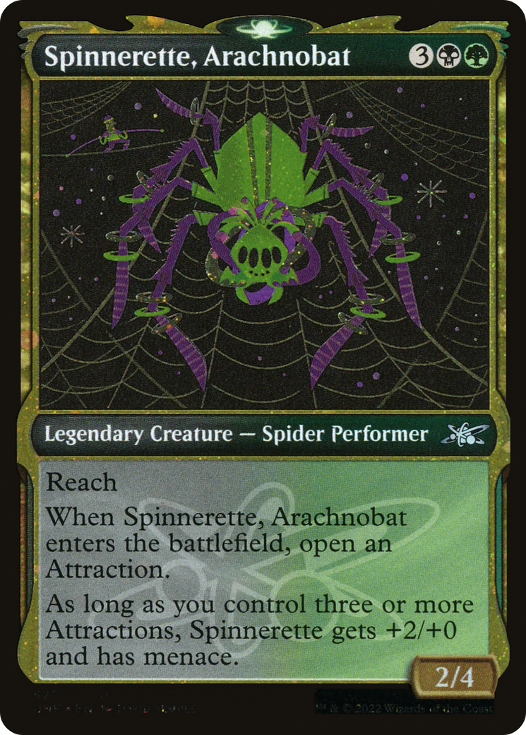 Spinnerette, Arachnobat (Showcase) (Galaxy Foil) (522) [Unfinity] foil - Deck Out Gaming