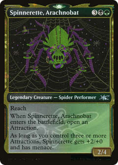 Spinnerette, Arachnobat (Showcase) (Galaxy Foil) (522) [Unfinity] foil - Deck Out Gaming