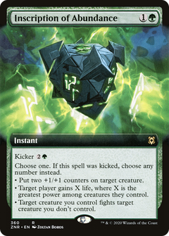 Inscription of Abundance (Extended Art) (360) [Zendikar Rising] - Deck Out Gaming