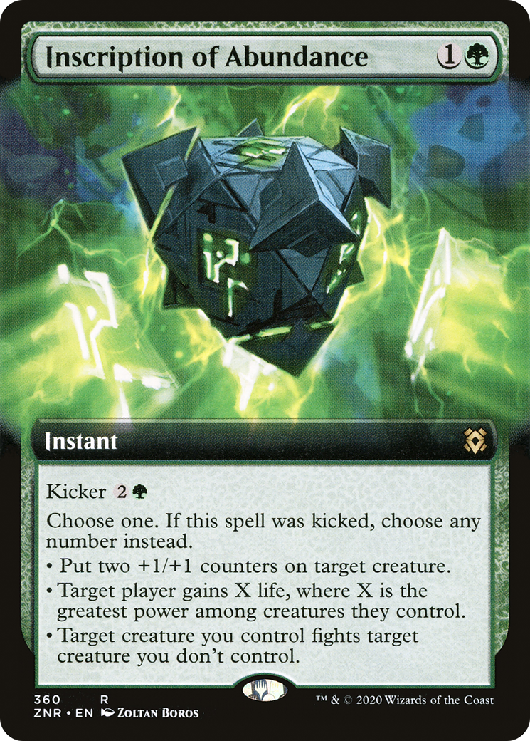 Inscription of Abundance (Extended Art) (360) [Zendikar Rising] - Deck Out Gaming