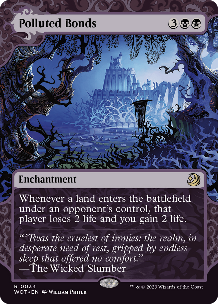 Polluted Bonds (34) [Wilds of Eldraine: Enchanting Tales] - Deck Out Gaming