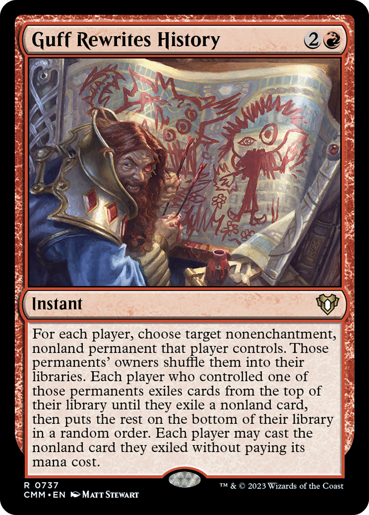 Guff Rewrites History (737) [Commander Masters] - Deck Out Gaming