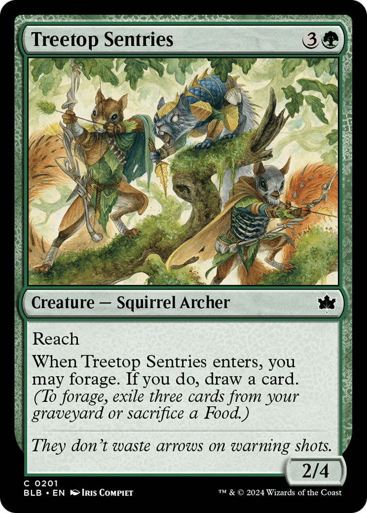 Treetop Sentries (201) [Bloomburrow] foil - Deck Out Gaming