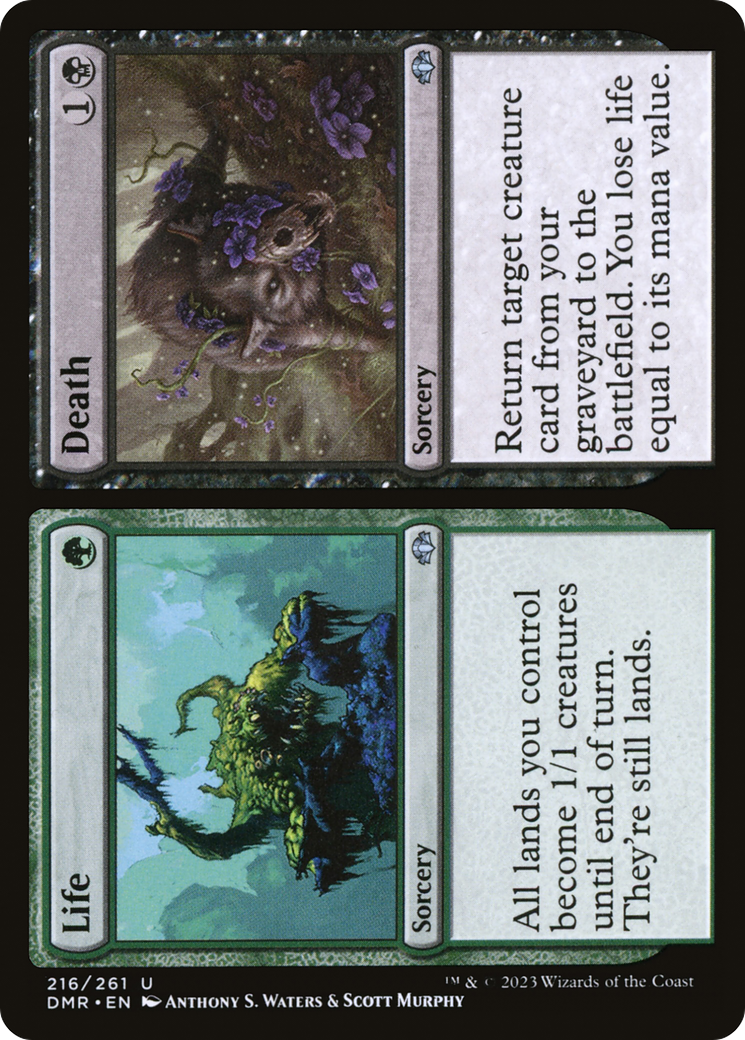 Life // Death (216) [Dominaria Remastered] foil - Deck Out Gaming