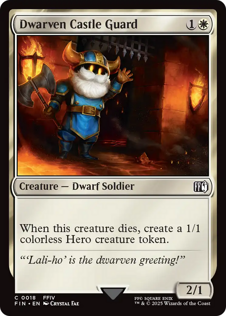 Dwarven Castle Guard (18) [FINAL FANTASY] foil - Deck Out Gaming