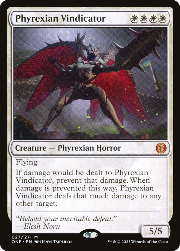 Phyrexian Vindicator (27) [Phyrexia: All Will Be One] foil - Deck Out Gaming