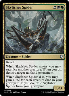 Skyfisher Spider (261) [Bloomburrow Commander] - Deck Out Gaming