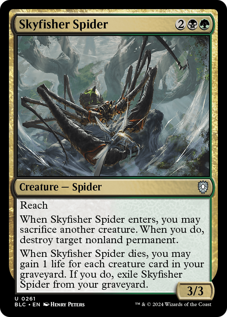 Skyfisher Spider (261) [Bloomburrow Commander] - Deck Out Gaming