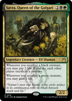 Savra, Queen of the Golgari (218) [Ravnica Remastered] foil - Deck Out Gaming